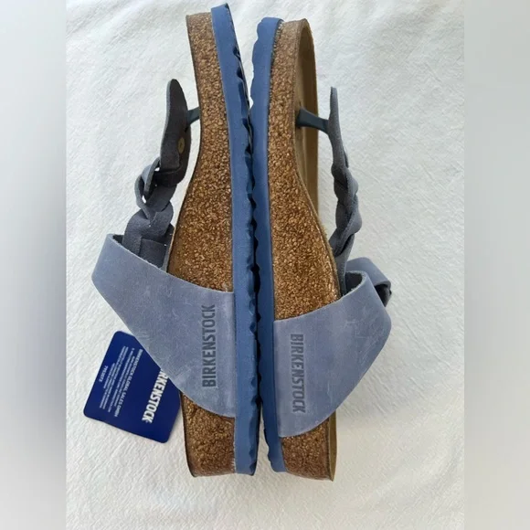 Birkenstock Oiled Leather Gizah Braided size 37 New - Picture 6 of 6